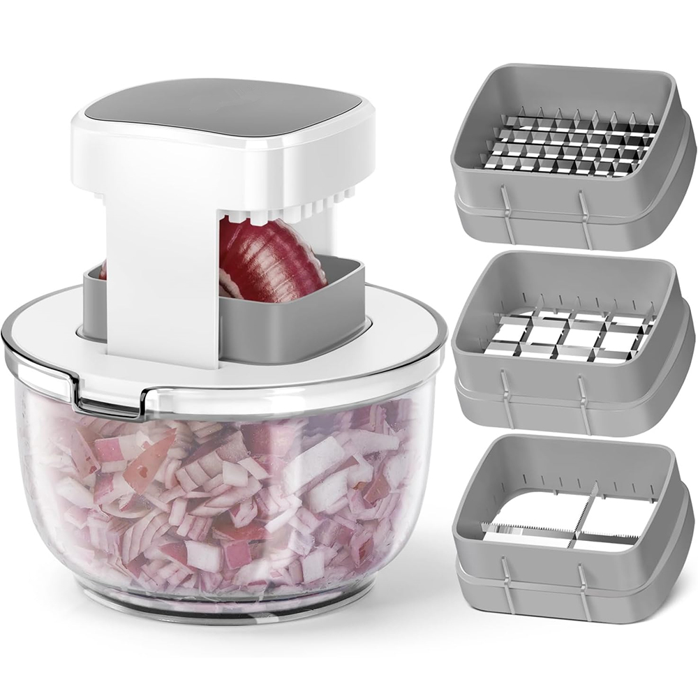 Kitchen Gadgets Vegetable Chopper - LMETJMA Tritatutto 3 in 1 Multifunzione