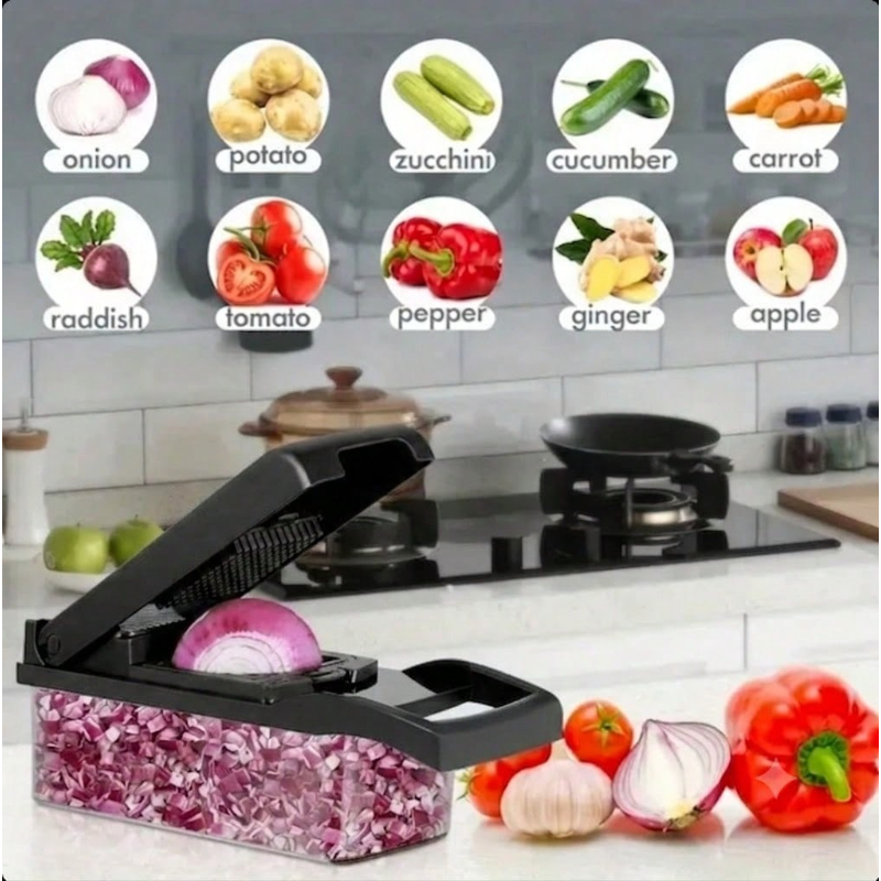 Tagliaverdure Nero 16 in 1 Mul - Kitchen Gadgets Vegetable Chopper recensione e prezzo